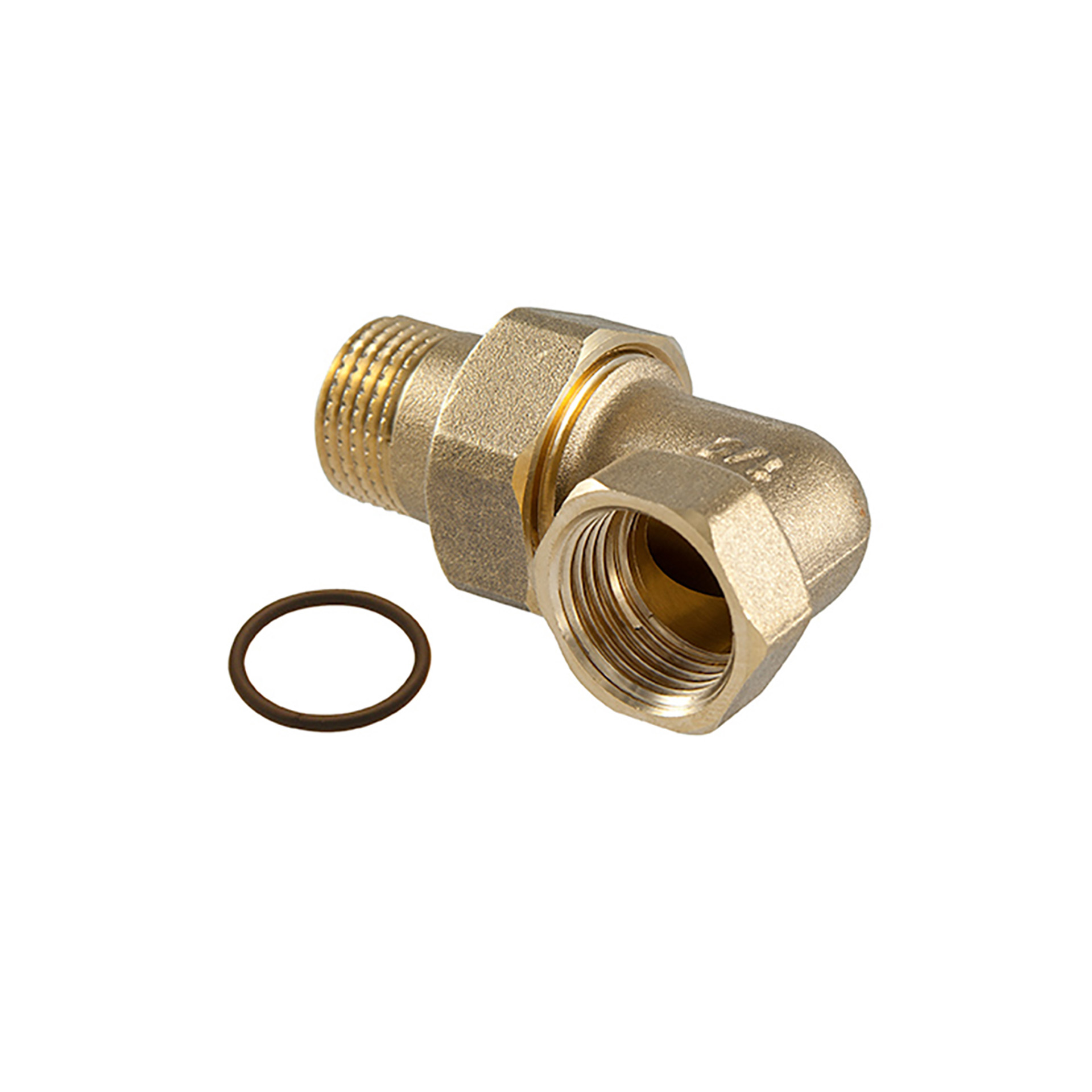 Coude raccord laiton 6098 1/2" M/F