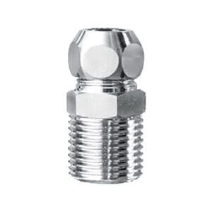 Raccord 'schell' 7271 3/8" M × 10 – chromés