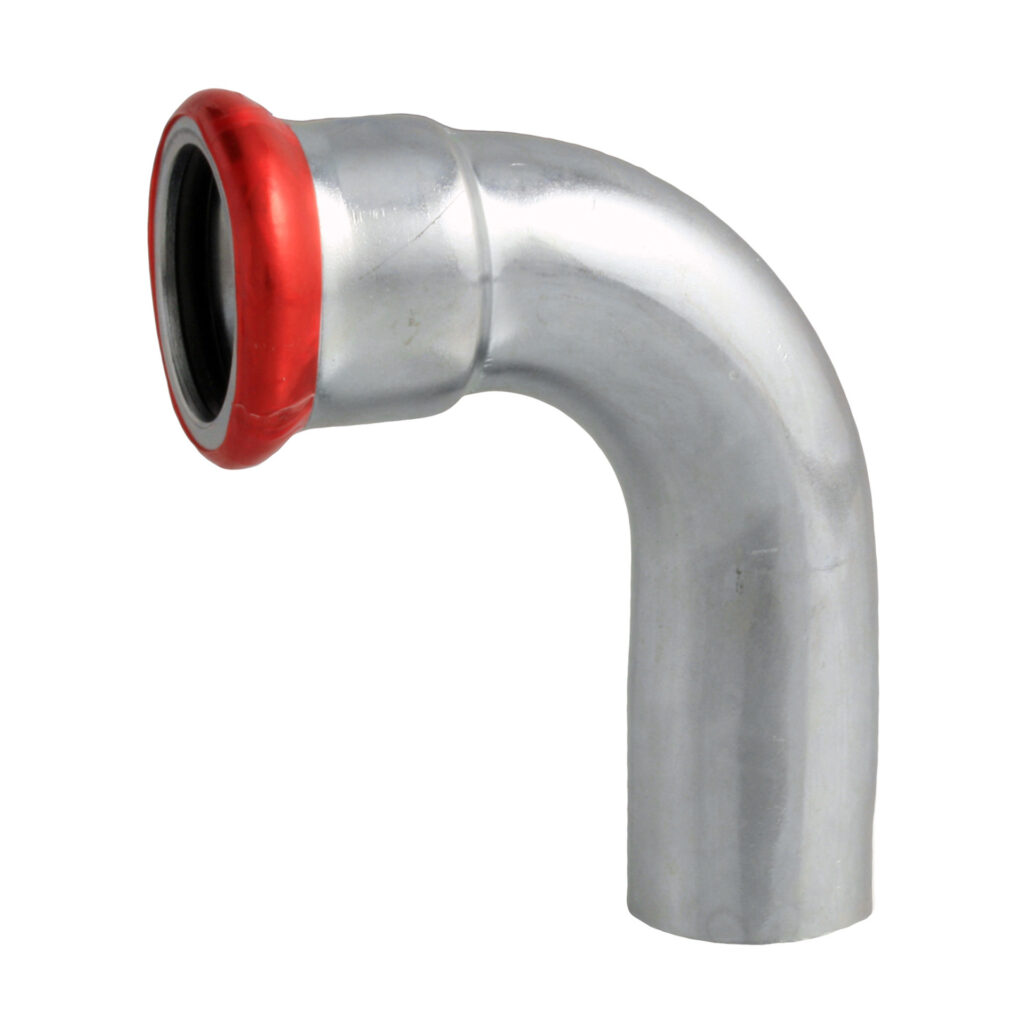 Press acier 'm 'galvanisé coude à emboîter 90° 28 mm mf c21zflbp – acier électrozingué à sertir