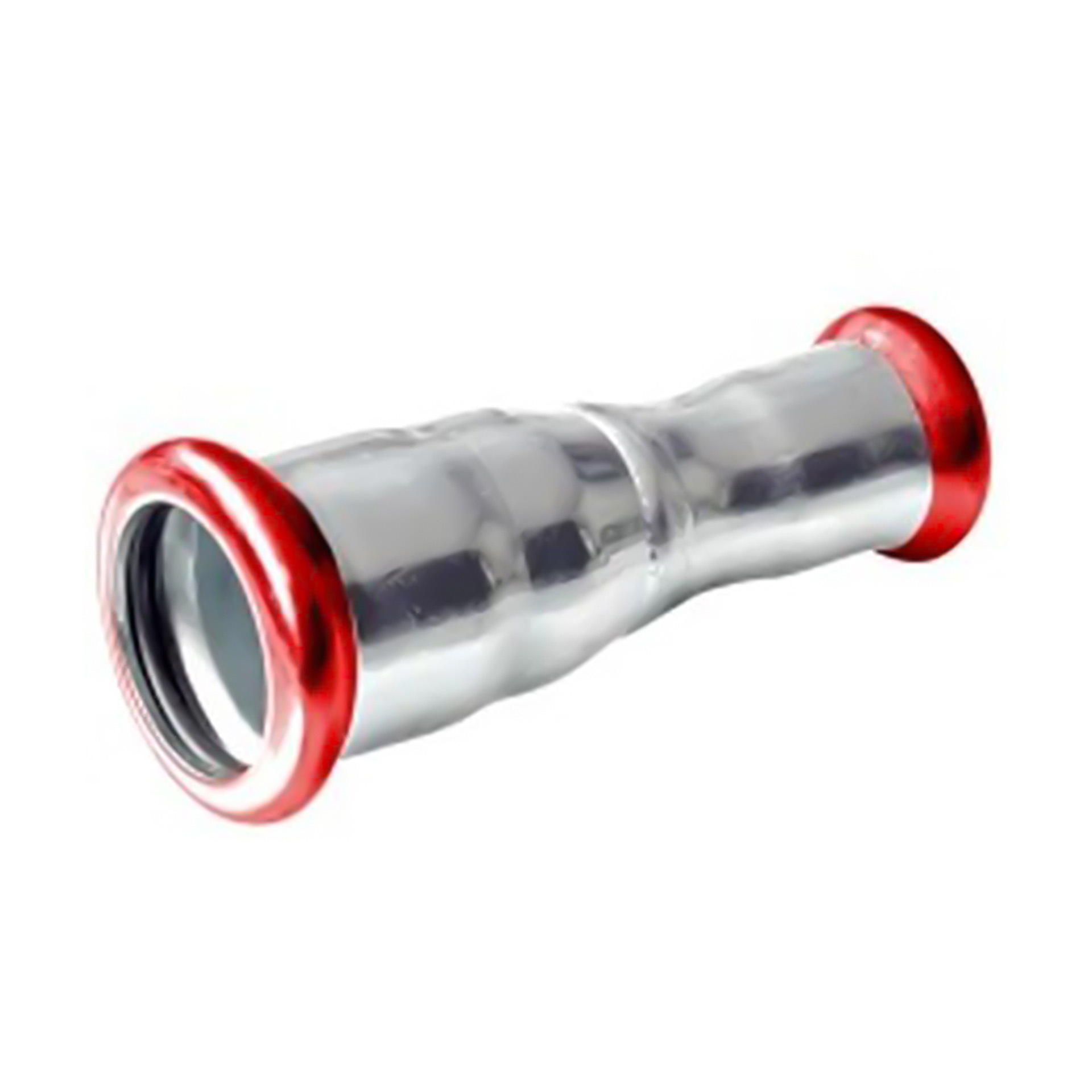 Press acier 'm 'galvanisé raccord droit réduit 28 × 18 mm – acier électrozingué à sertir