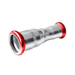 Press acier 'm 'galvanisé raccord droit réduit 28 × 22 mm – acier électrozingué à sertir