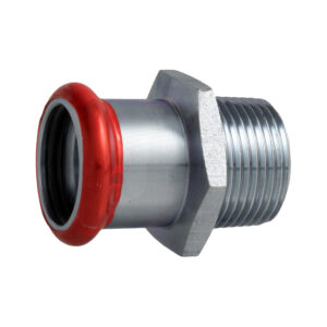 Press acier 'm 'galvanisé raccord droit m3/4 × 18 mm c81qdlbp – acier électrozingué à sertir