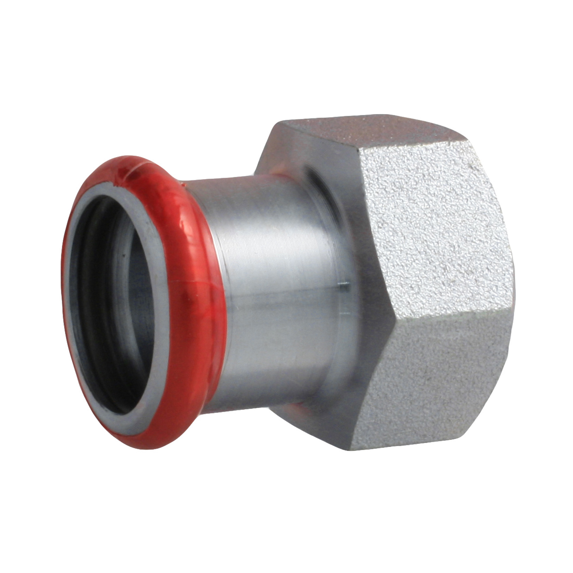 Press acier 'm 'galvanisé raccord droit f3/4 × 18 mm c80qdlbp – acier électrozingué à sertir