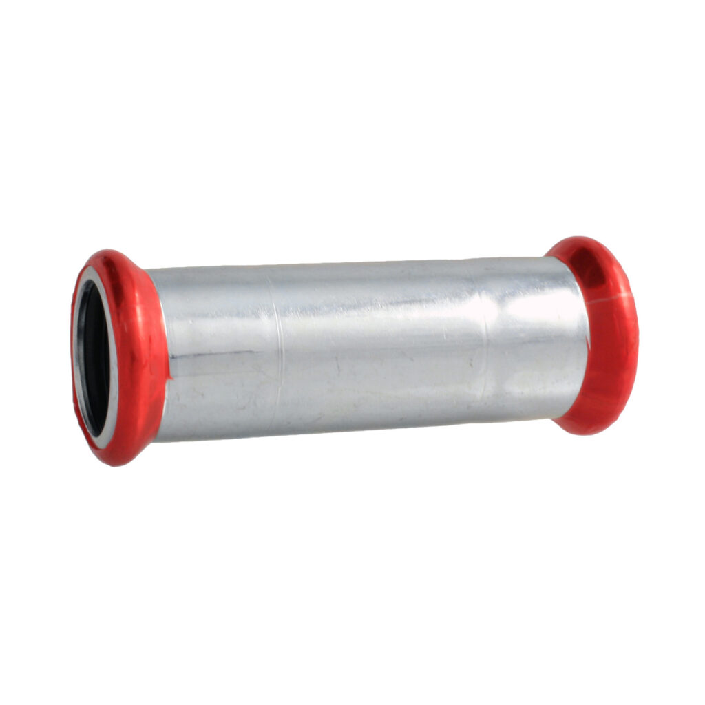 Press acier 'm'galvanisé raccord long droit 18 × 18 c11adlbp – acier électrozingué à sertir