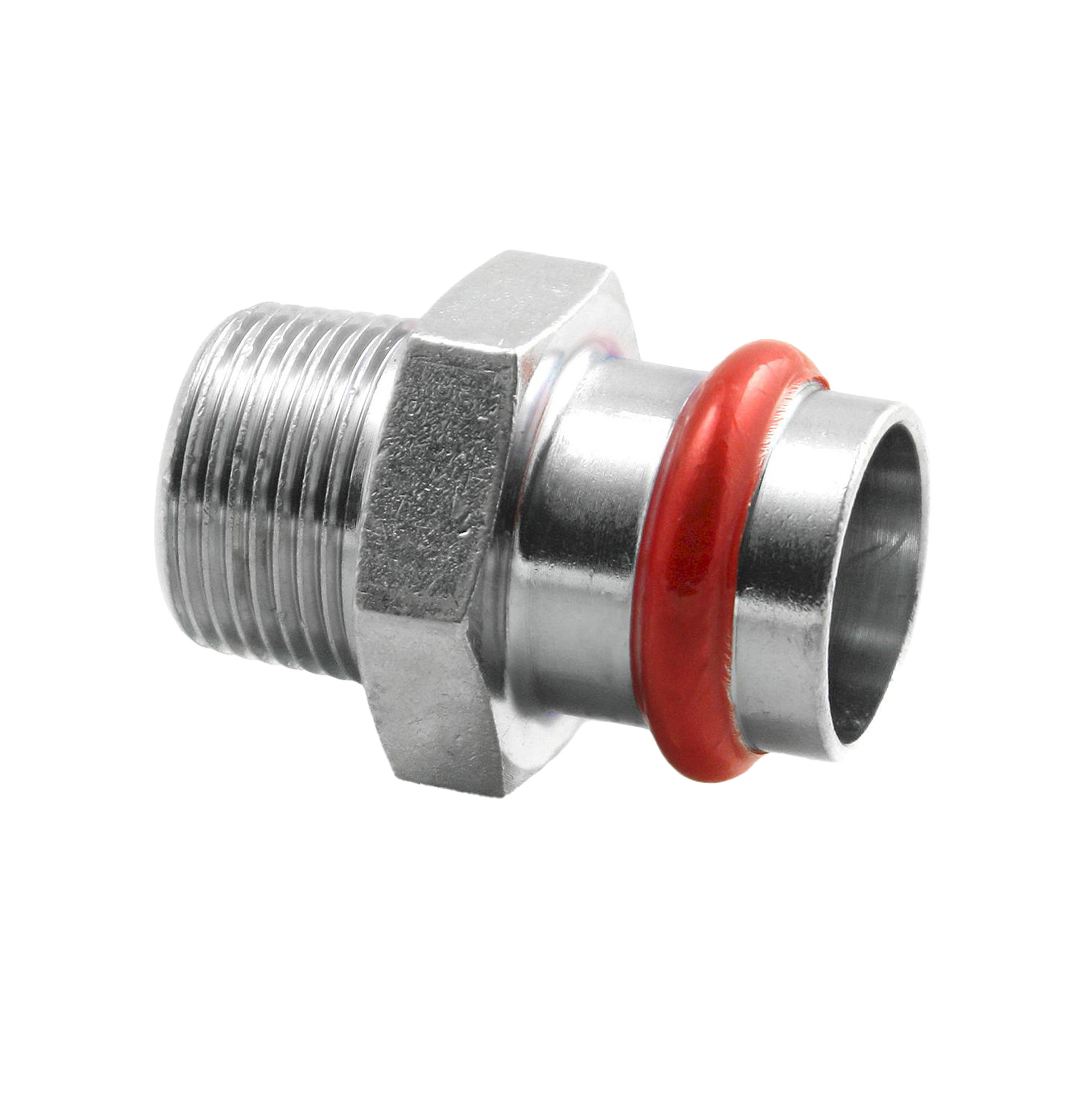 Press acier 'v'galvanisé raccord droit m 1" × 22 c81revilbp – acier électrozingué à sertir