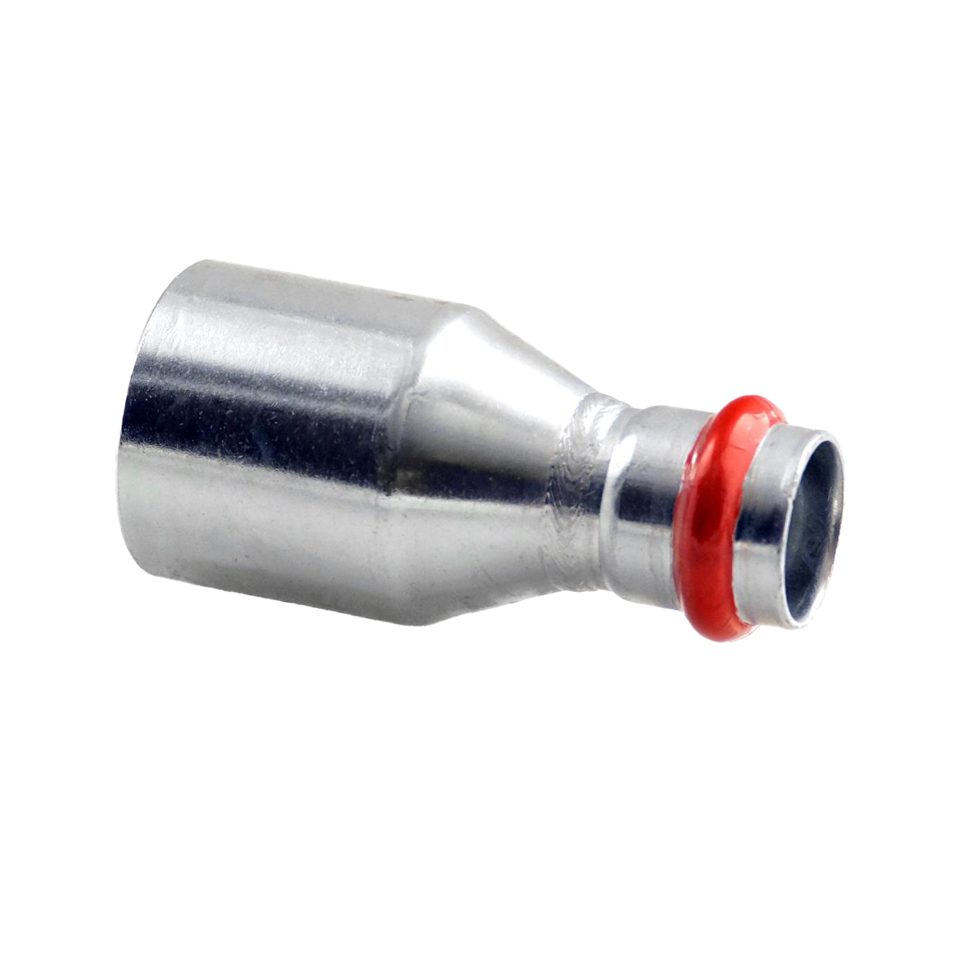 Press acier 'v'galvanisé manchon mf 22 × 18 c12edvilbp – acier électrozingué à sertir