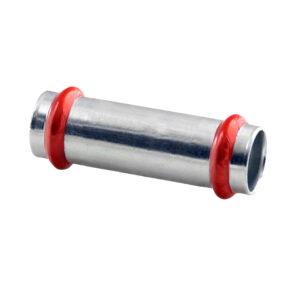 Press acier 'v'galvanisé raccord long droit 18 × 18 c11advilbp – acier électrozingué à sertir