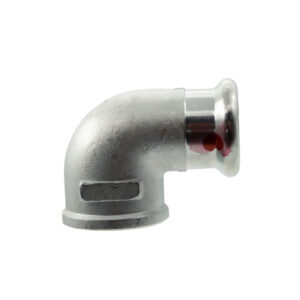 Coude t090 1" F × 28f (réf sanha 24090 1" × 28) – acier électrozingué à sertir