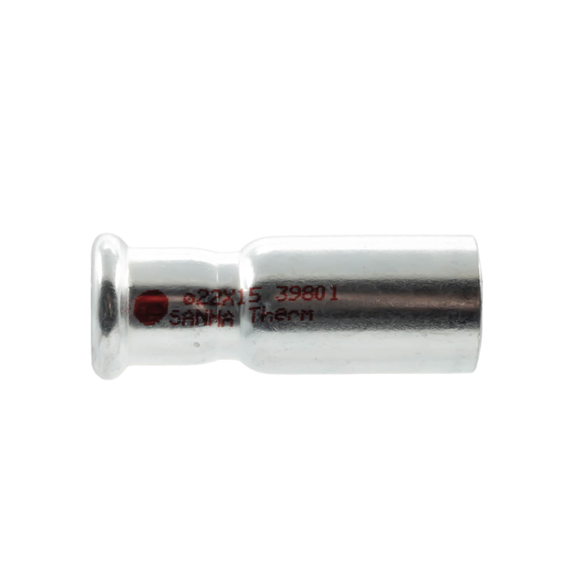 Manchon mf t243 28 × 18 (réf sanha 24243 28 × 18) – acier électrozingué à sertir