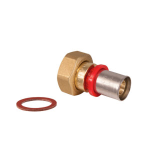 Raccord à sertir à joint plat 3/4" × 26 – multicouche à sertir