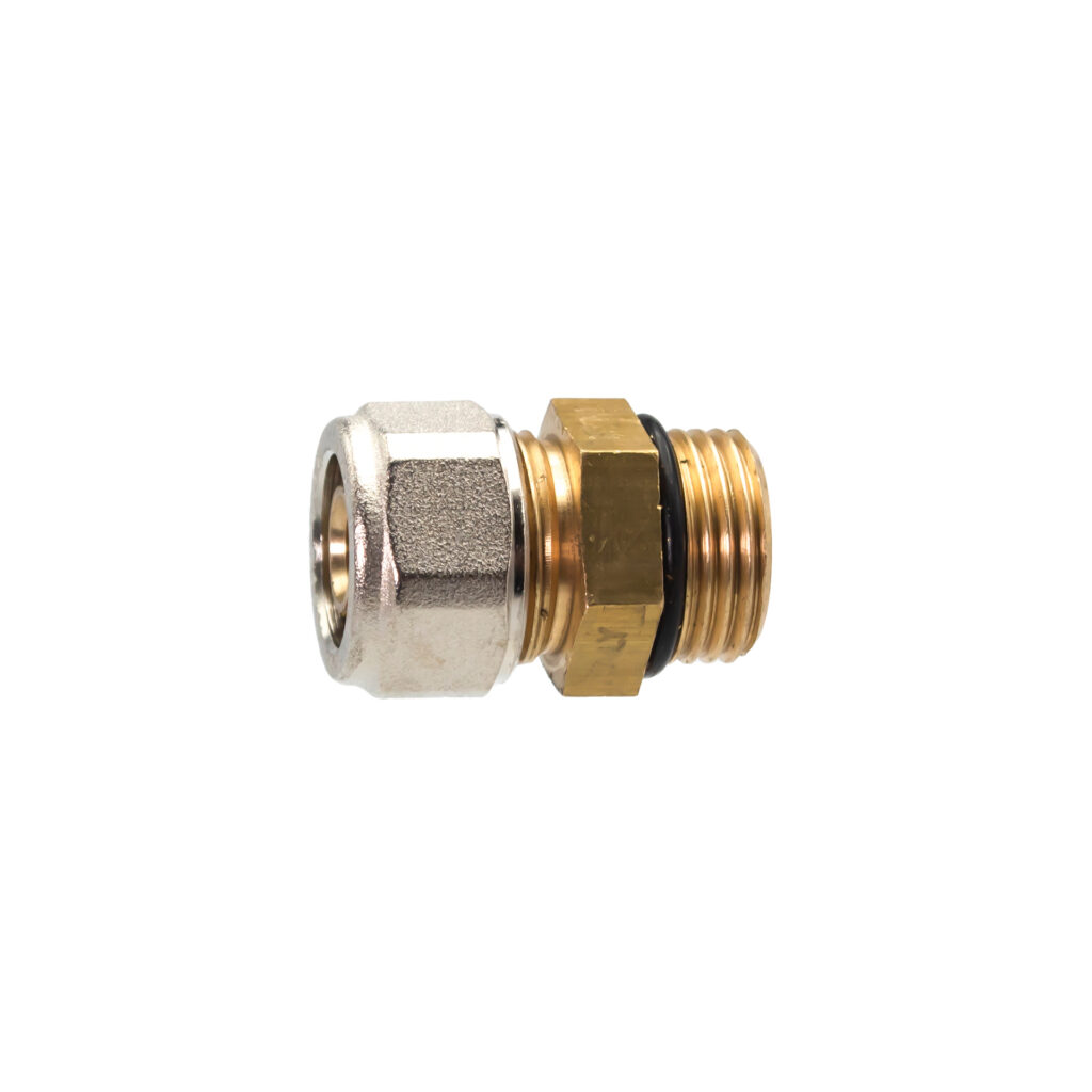 Mamelon pex p271 1/2" M × 16 avec oring – multicouche à visser