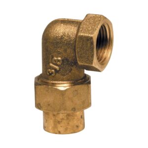 Coude raccord union laiton 8098 1/2" × 15mf – cuivre à souder