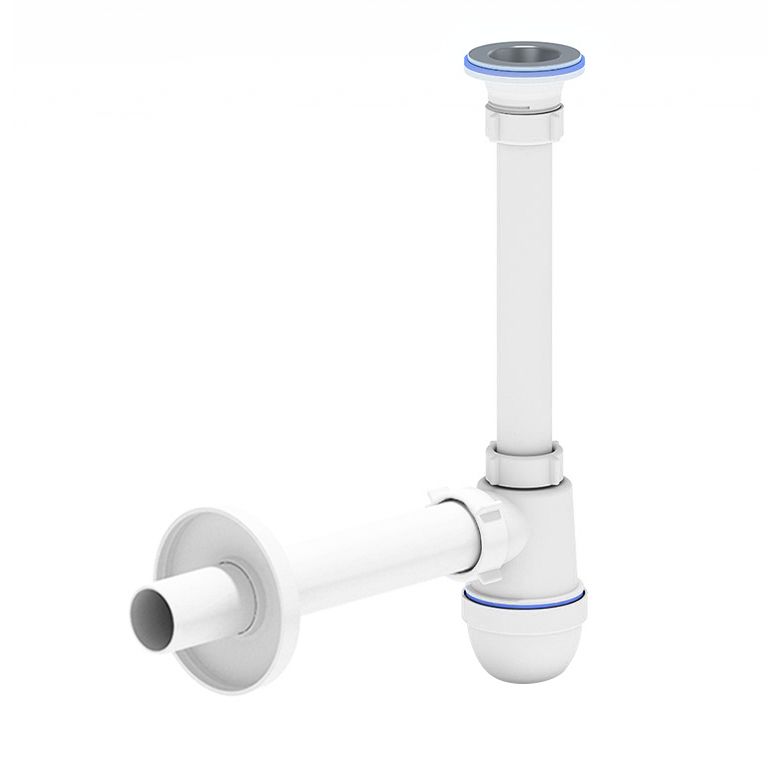 Siphon bouteille pour lavabo avec crépine Ø 40 mm – chrome