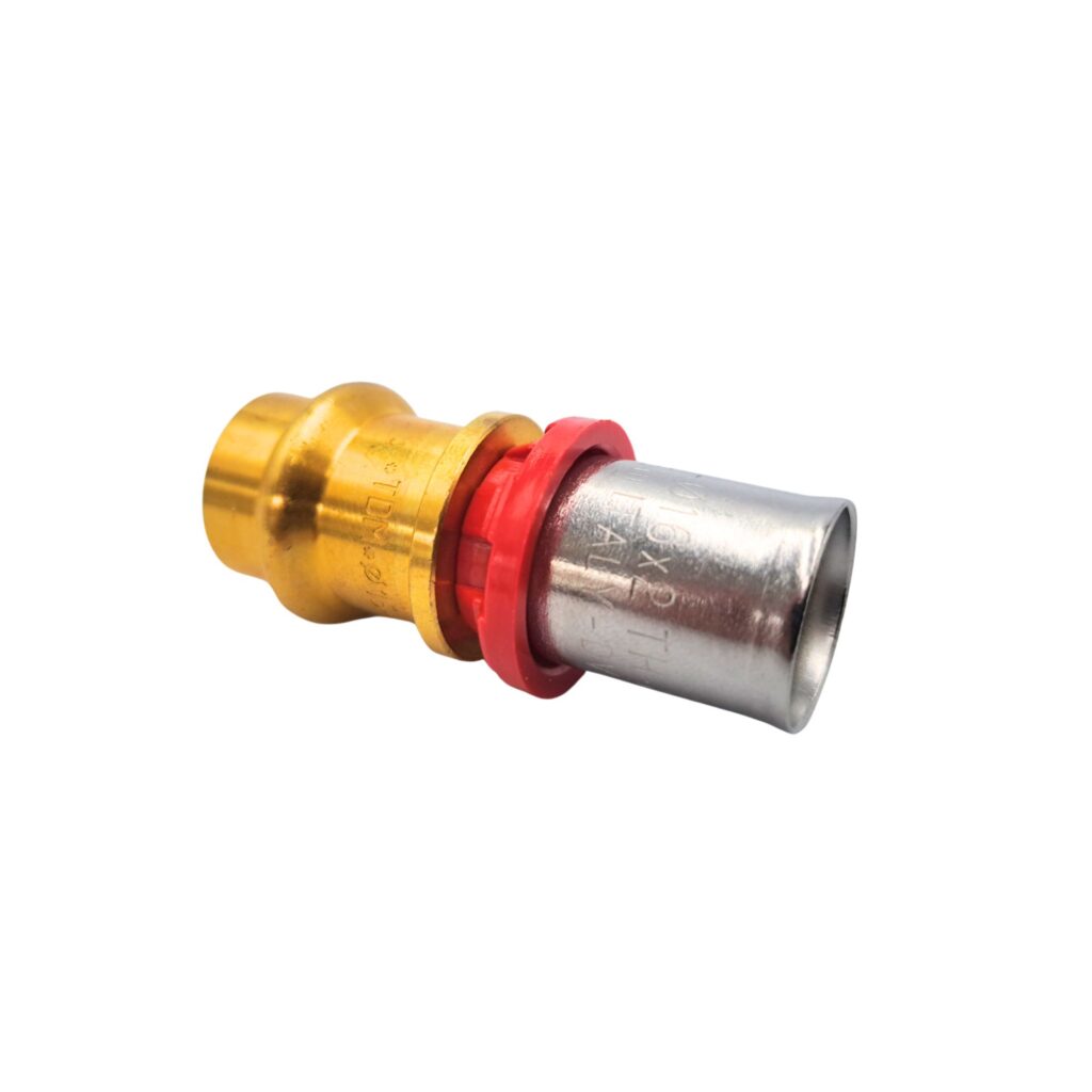 Raccord pex à sertir 16 cuivre à sertir 15f – multicouche à sertir