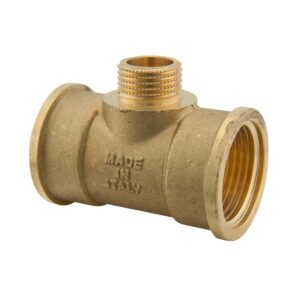 Réduction té en laiton 1" × 3/4" M × 1"