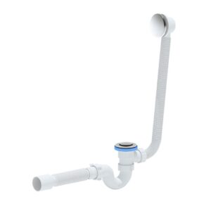 Siphon de bain flexible avec crépine Ø 50 mm