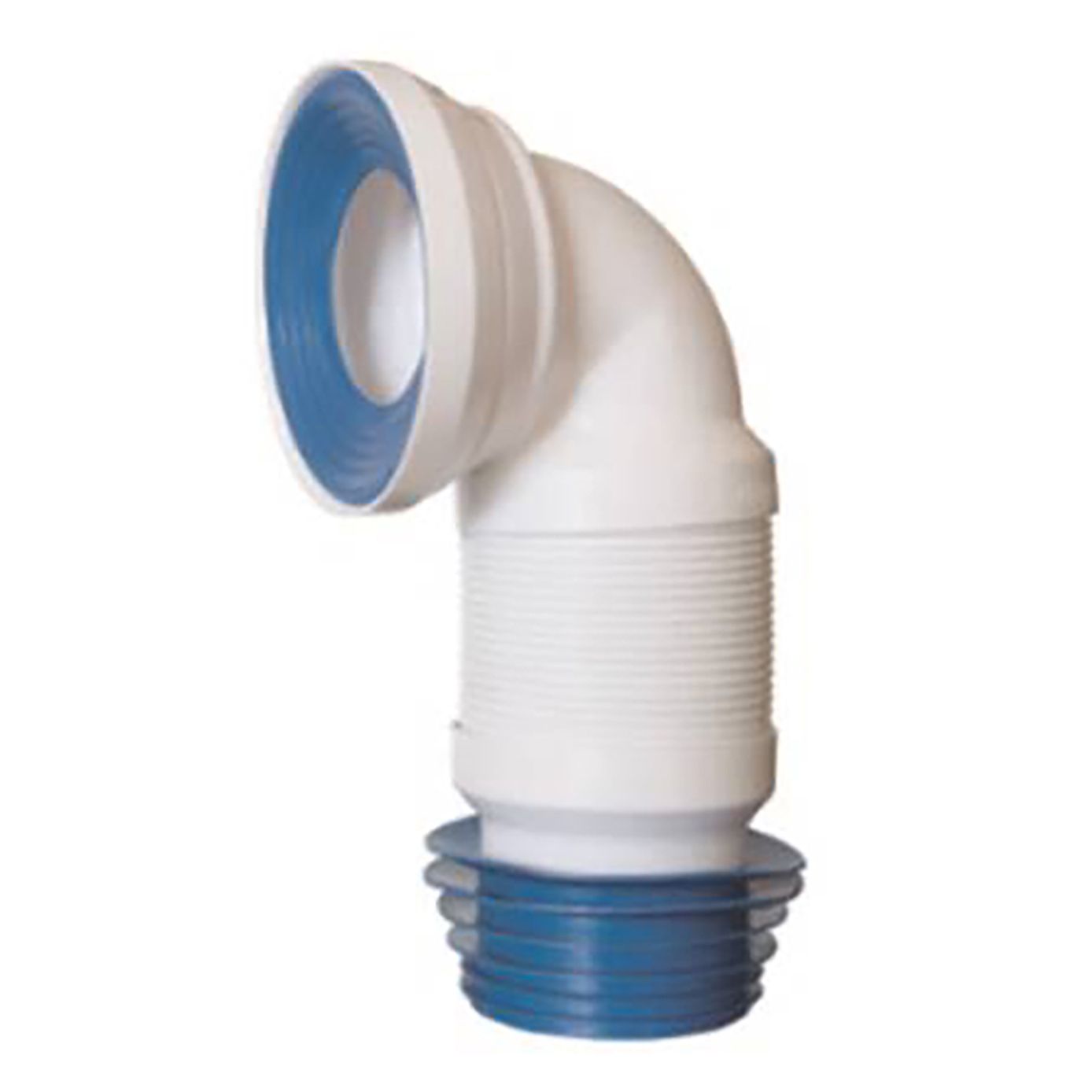 Coude 90° flexible évacuation WC raccordement conique Ø 90-110