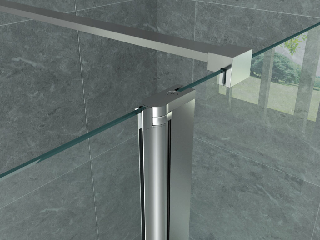 ALONI PAROI LATÉRALE POUR DOUCHE À L’ITALIENNE – PIVOTANTE - 300X2000MM - CHROME-VERRE CLAIR