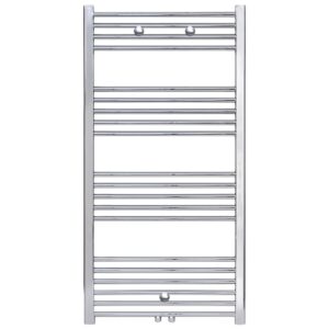 Sèche-serviettes Belrad – chrome – 1200 × 500 mm – 376 W – raccordement central