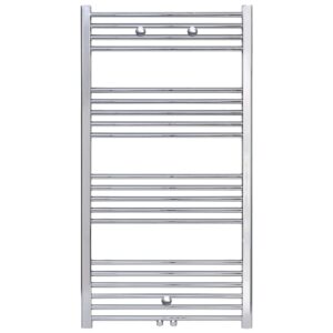 Sèche-serviettes Belrad – chrome – 1200 × 600 mm – 431 W – raccordement central