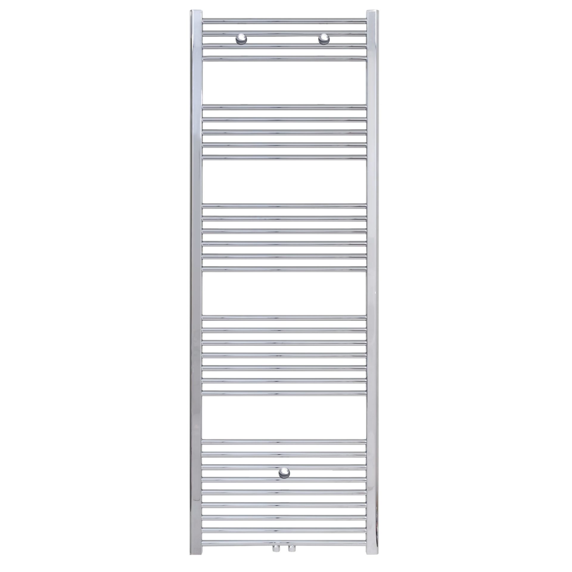 Sèche-serviettes Belrad – chrome – 1800 × 500 mm – 575 W – raccordement central