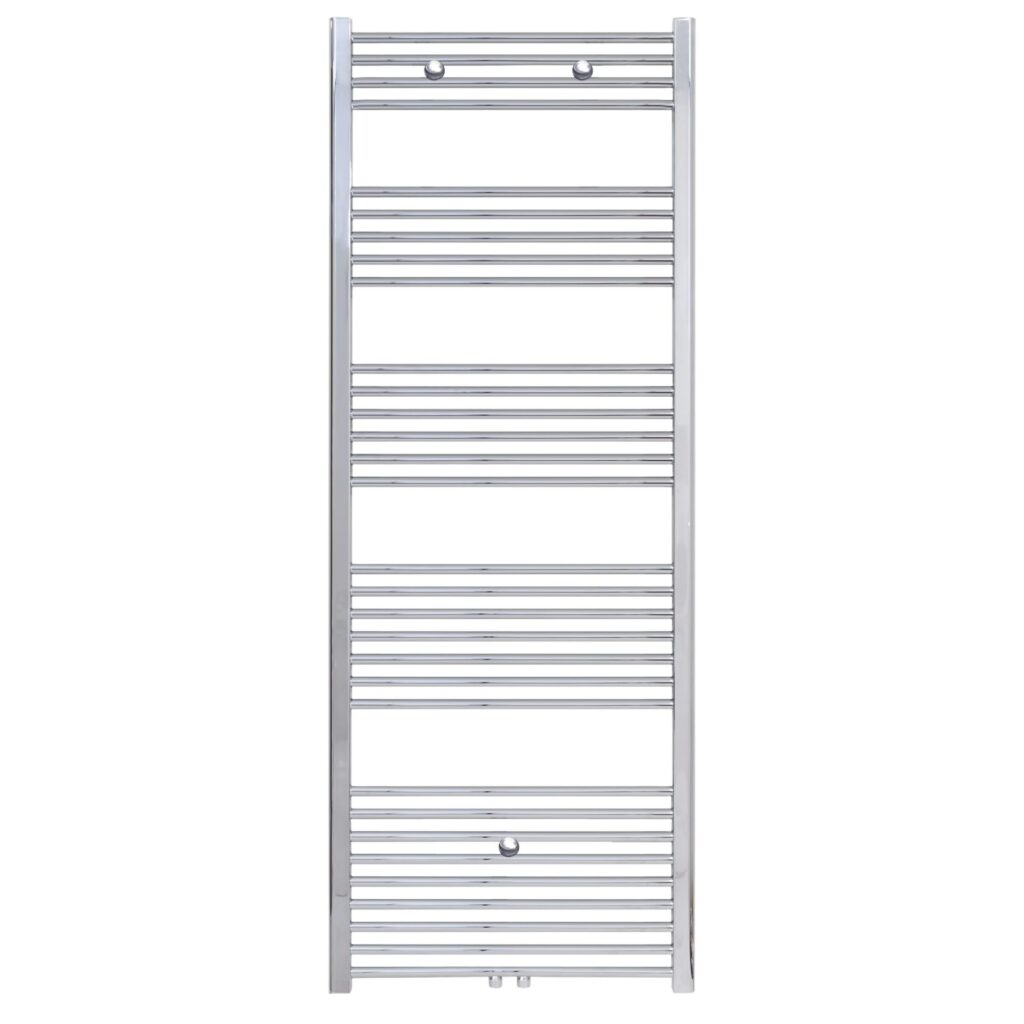 Sèche-serviettes Belrad – chrome – 1800 × 600 mm – 661 W – raccordement central