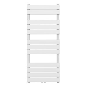 Sèche-serviettes Belrad – blanc – 1200 × 500 mm – 593 W – raccordement central