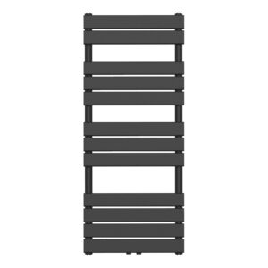 Sèche-serviettes Belrad – noir – 1200 × 500 mm – 593 W – raccordement central