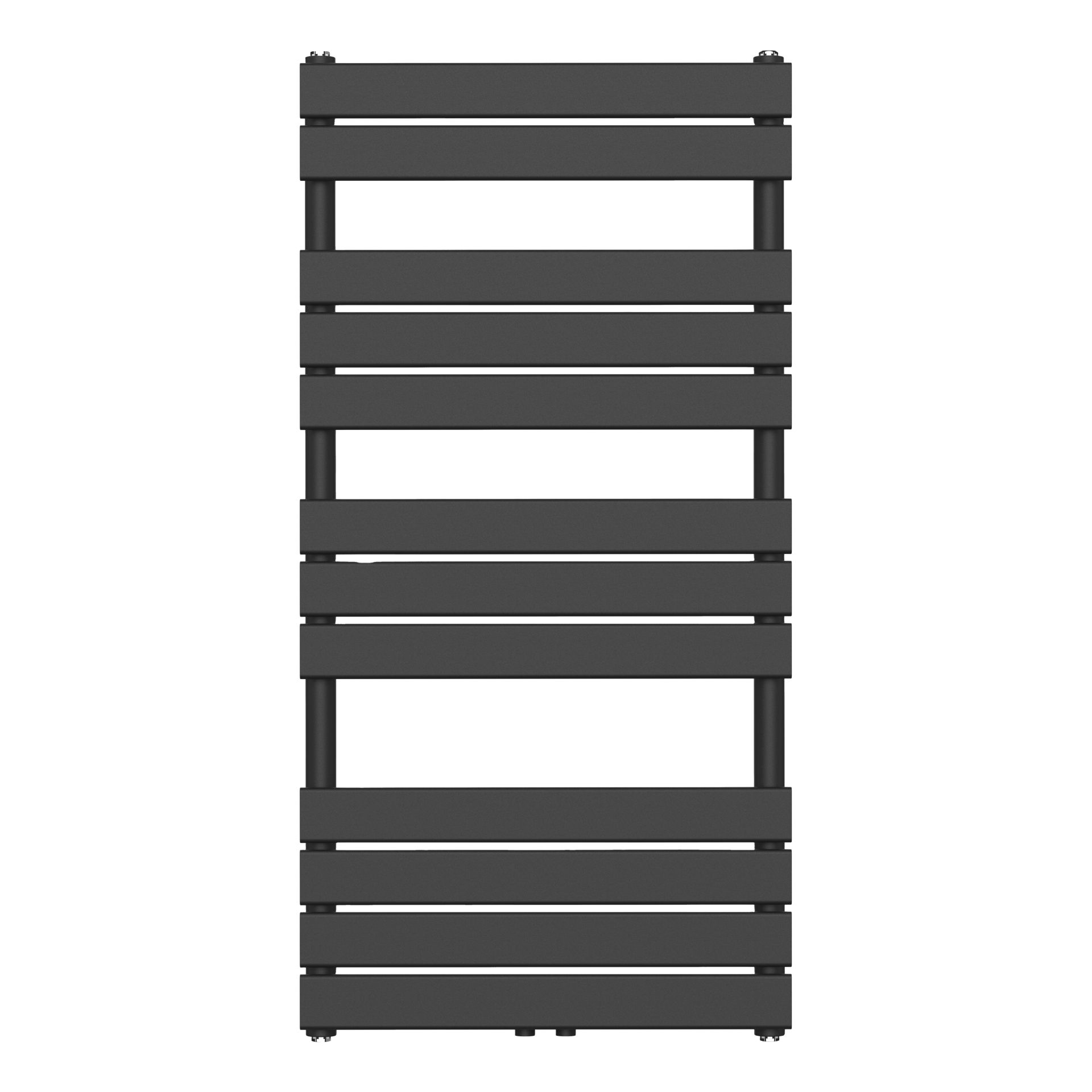Sèche-serviettes Belrad – noir – 1200 × 600 mm – 681 W – raccordement central