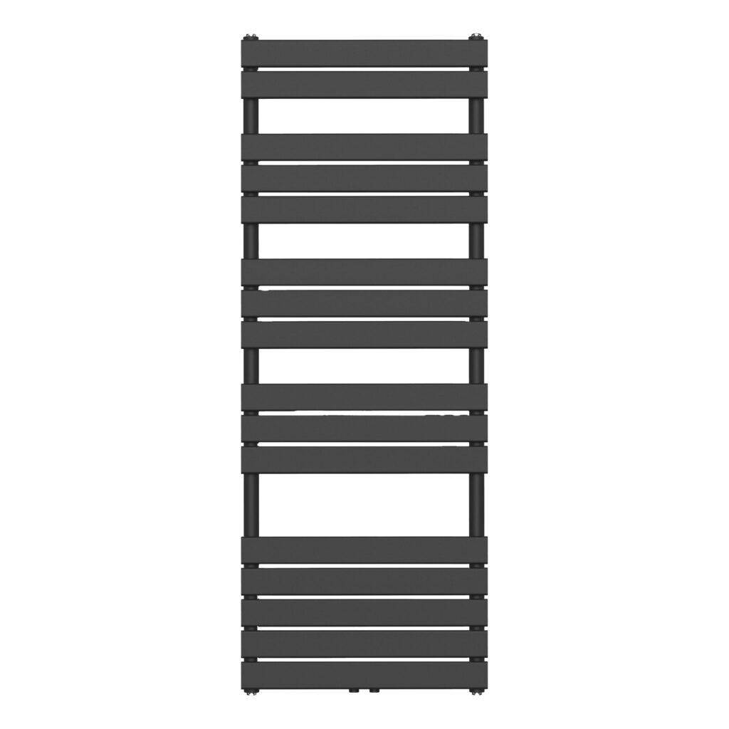 Sèche-serviettes Belrad – noir – 1600 × 600 mm – 908 W – raccordement central