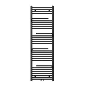 Sèche-serviettes Belrad – noir – 1600 × 500 mm – 669 W – raccordement latéral ou central