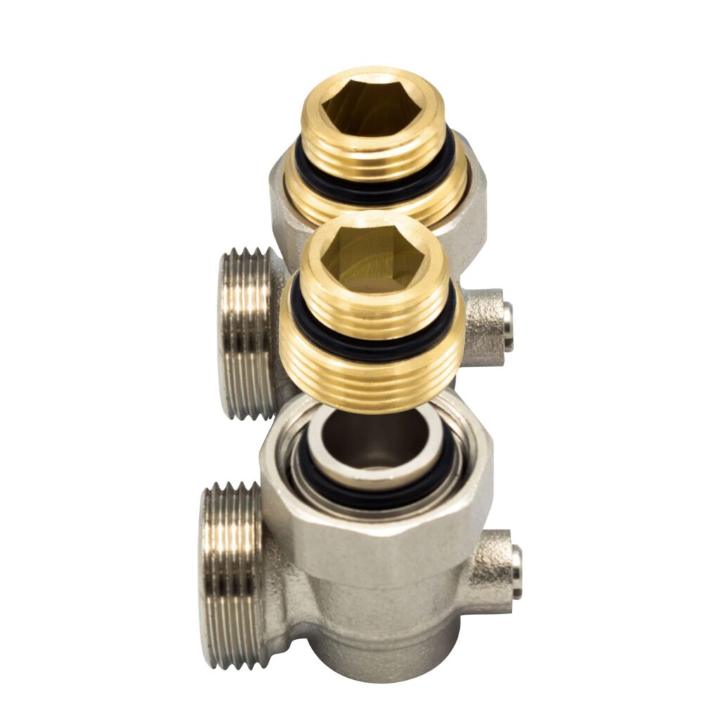 Bloc de raccordement mur 3/4" EK × 1/2" MV