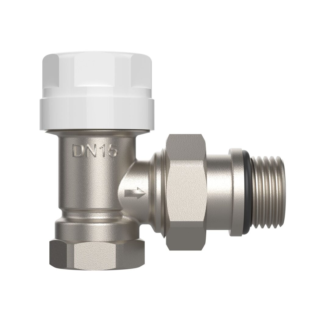 Belrad – robinet de radiateur – thermostatique – équerre – M30 – 1/2" MF