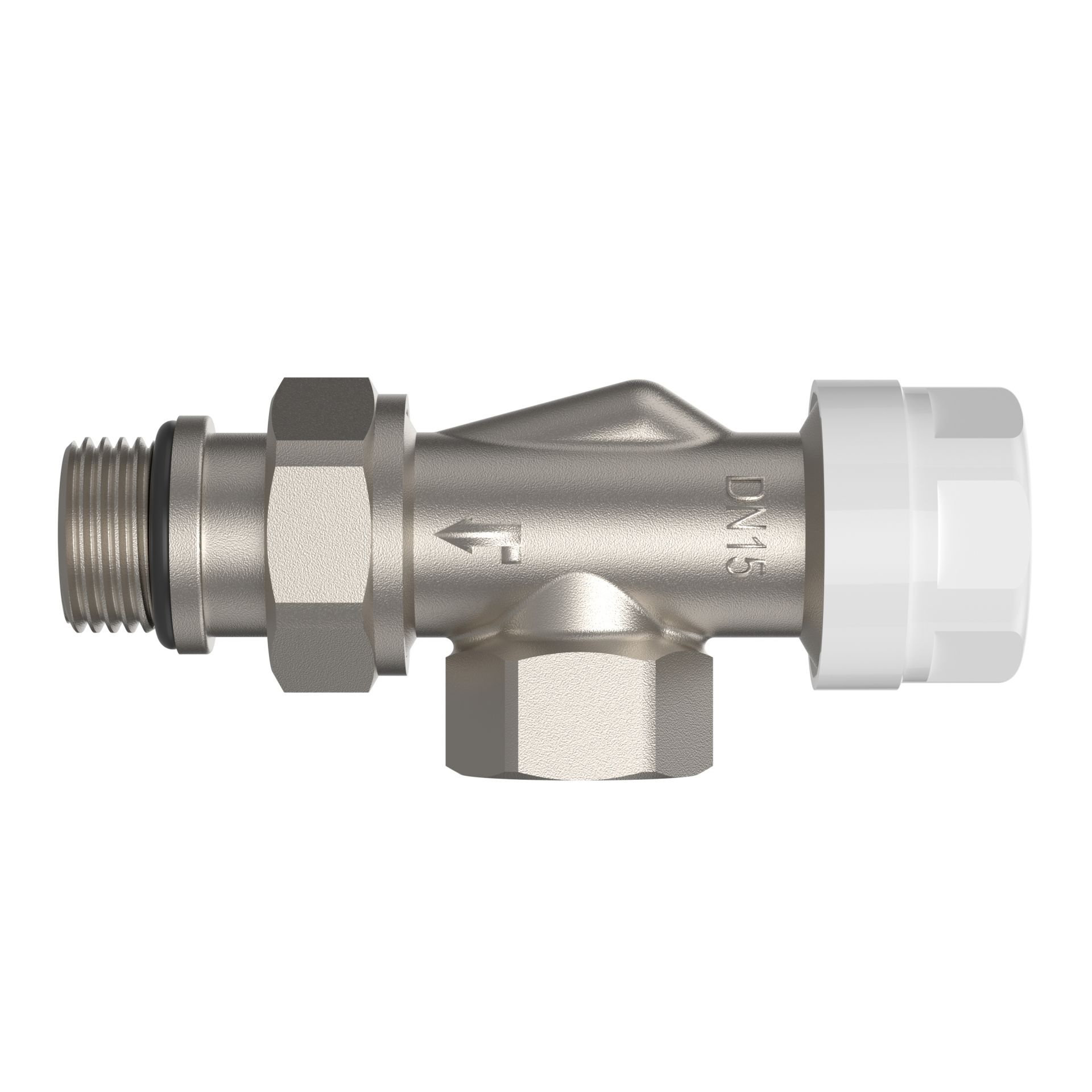 Belrad – robinet de radiateur – thermostatique – équerre inversé – M30 – 1/2" MF