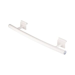 Barre sèche-serviette blanc – 800 mm – crochet plat (modèle W)