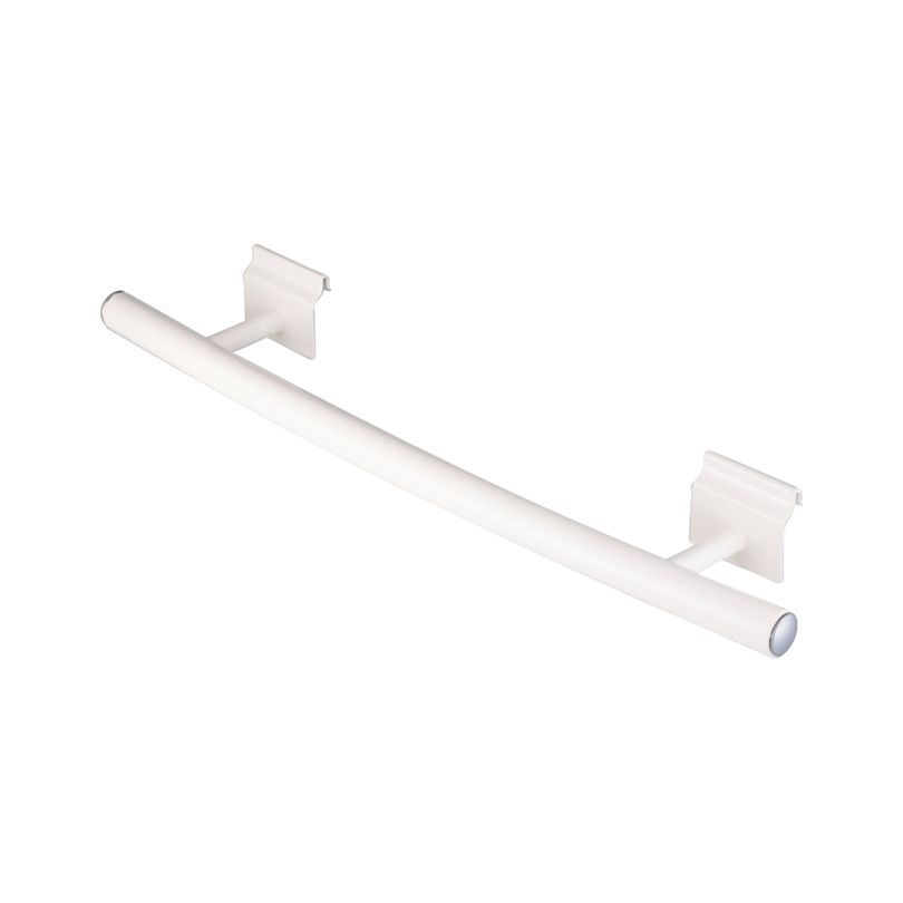 Barre sèche-serviette blanc – 1000 mm – crochet plat (modèle W)