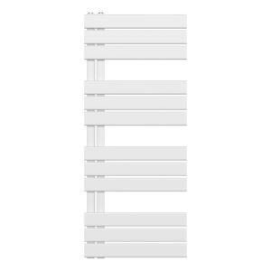 Sèche-serviettes Belrad – blanc – 1200 × 500 mm – 593 W – raccordement latéral