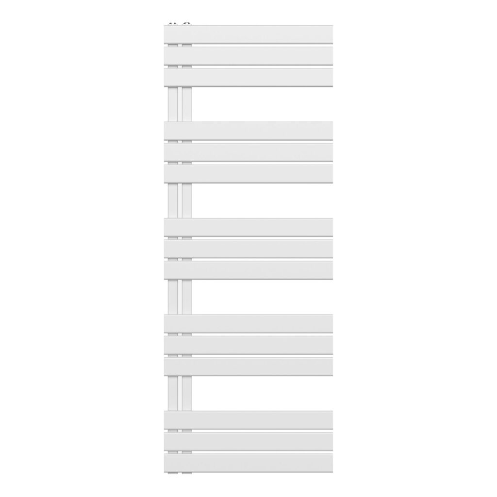 Sèche-serviettes Belrad – blanc – 1600 × 600 mm – 864 W – raccordement latéral