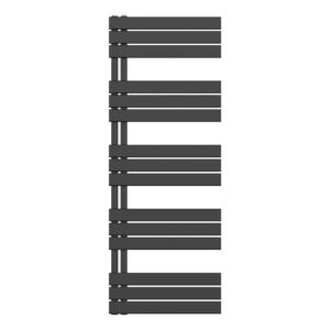 Sèche-serviettes Belrad – noir mat – 1600 × 600 mm – 864 W – raccordement latéral