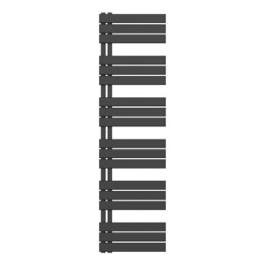 Sèche-serviettes Belrad – noir mat – 1800 × 500 mm – 890 W – raccordement latéral