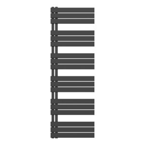 Sèche-serviettes Belrad – noir mat – 1800 × 600 mm – 1 021 W – raccordement latéral