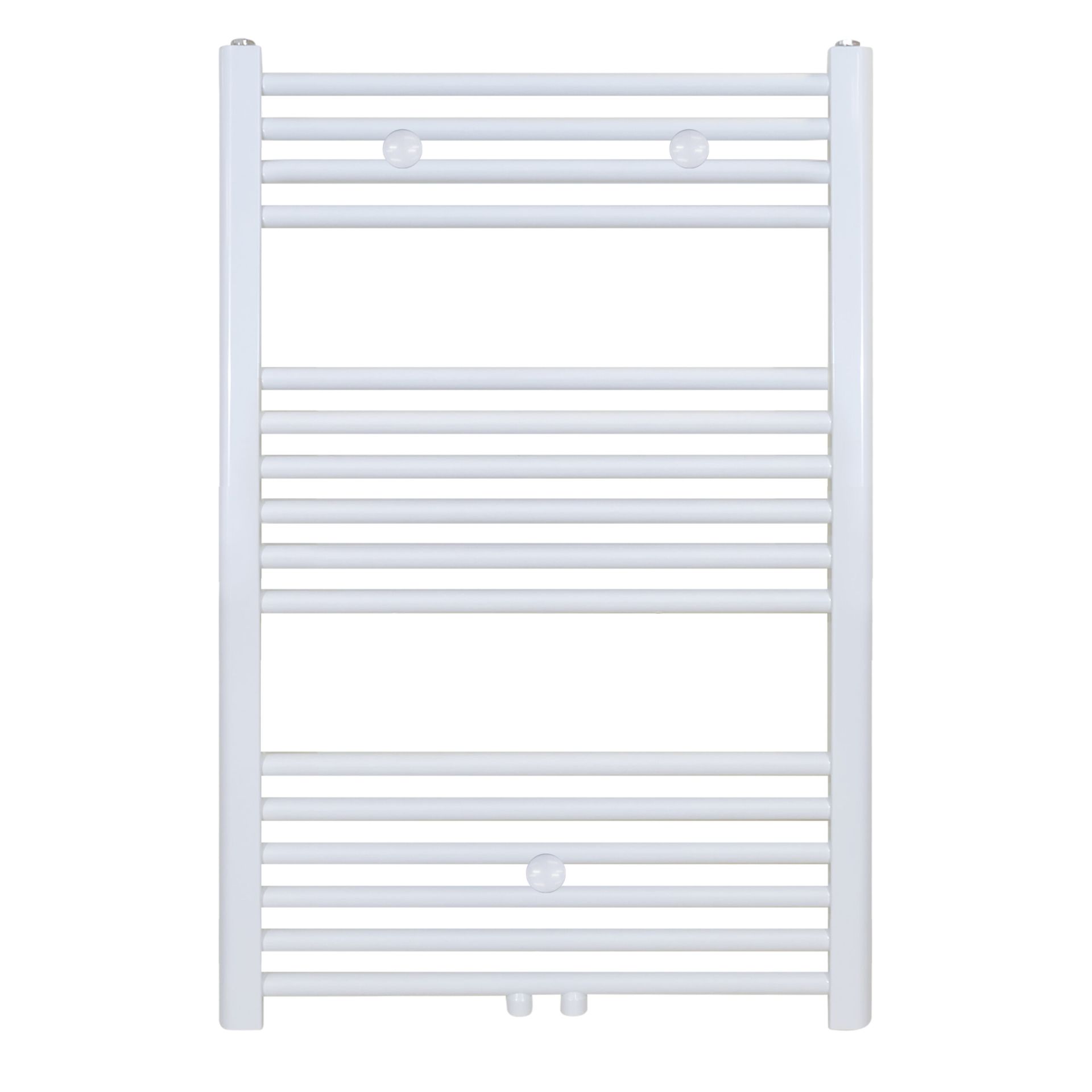 Sèche-serviettes Belrad – blanc – 1000 × 500 mm – 436 W – raccordement latéral ou central