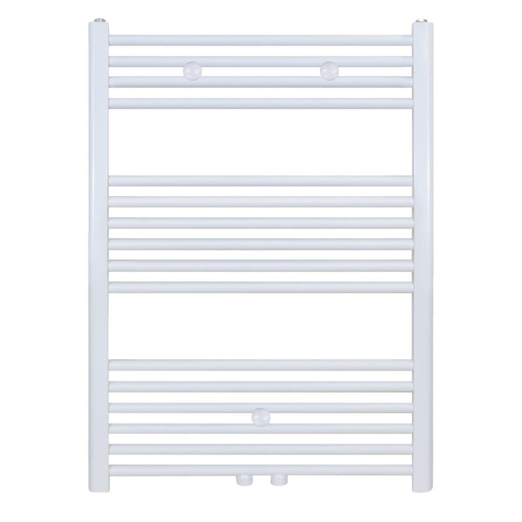 Sèche-serviettes Belrad – blanc – 1000 × 600 mm – 496 W – raccordement latéral ou central