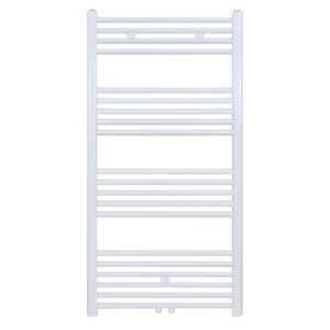 Sèche-serviettes Belrad – blanc – 1200 × 500 mm – 537 W – raccordement latéral ou central