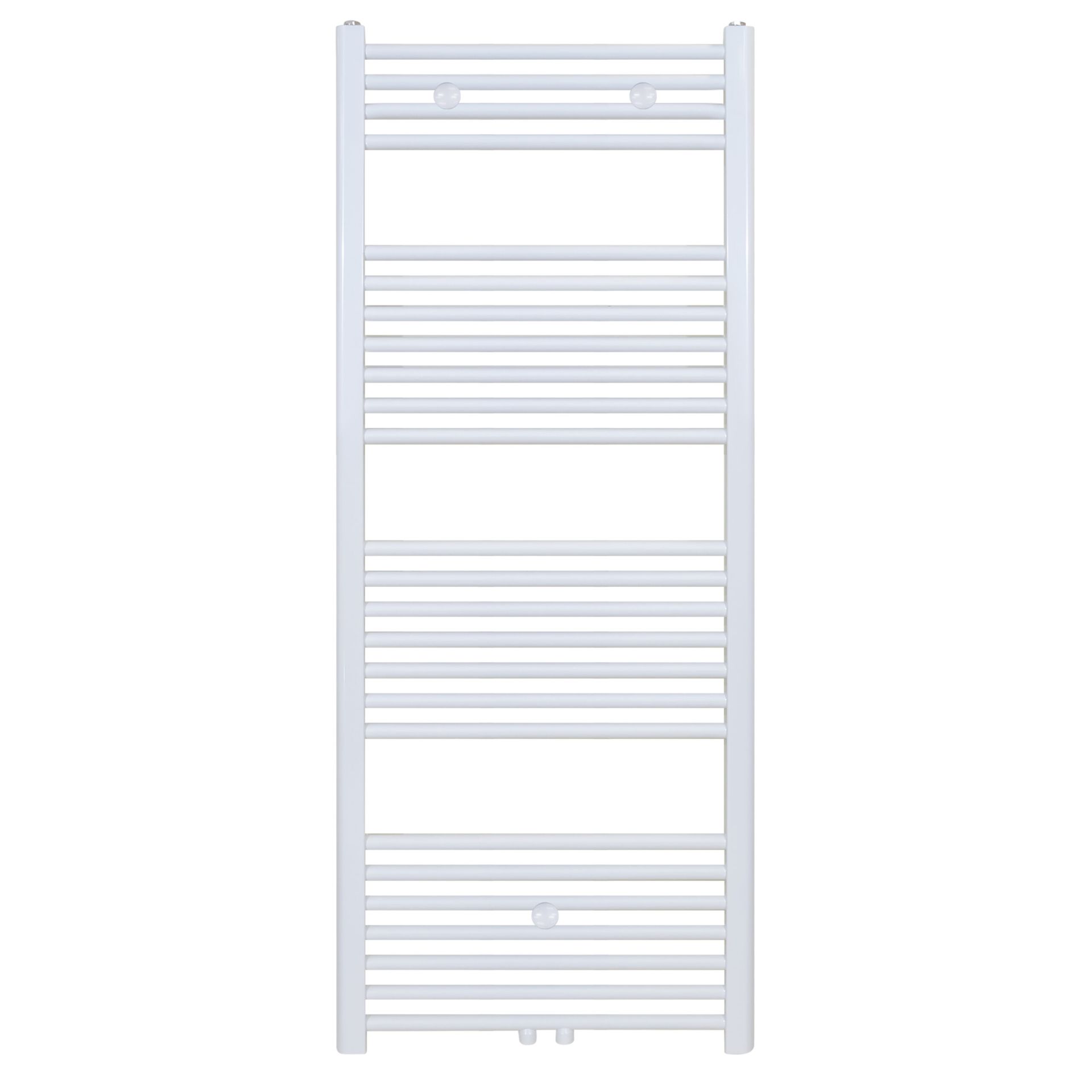 Sèche-serviettes Belrad – blanc – 1400 × 400 mm – 556 W – raccordement latéral ou central