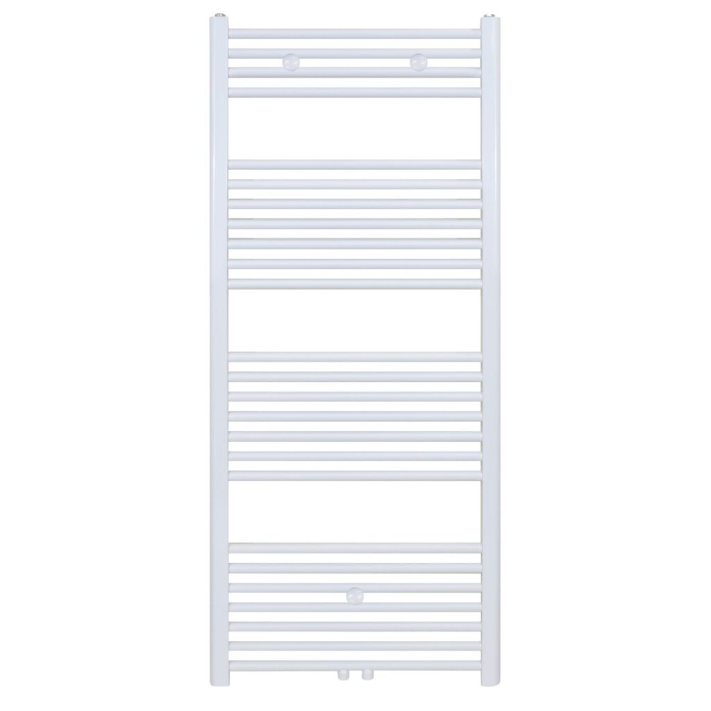 Sèche-serviettes Belrad – blanc – 1400 × 500 mm – 655 W – raccordement latéral ou central