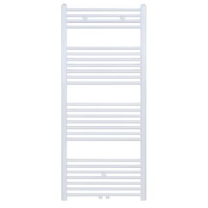 Sèche-serviettes Belrad – blanc – 1400 × 500 mm – 655 W – raccordement latéral ou central