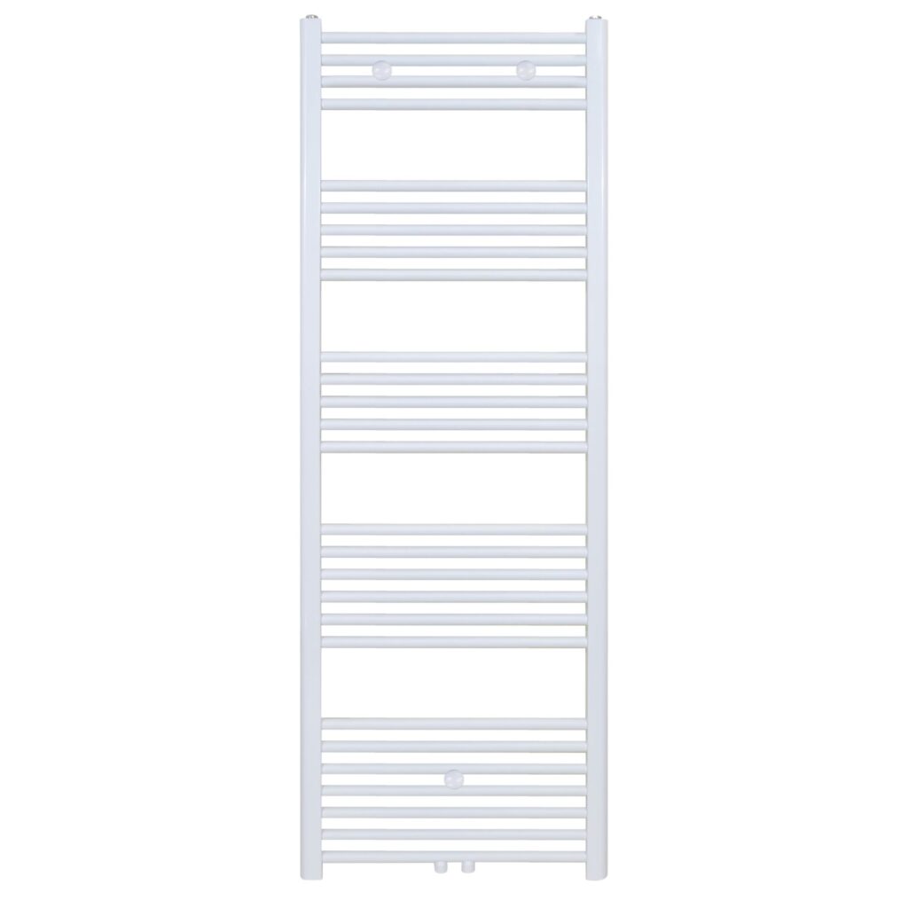 Sèche-serviettes Belrad – blanc – 1600 × 400 mm – 614 W – raccordement latéral ou central