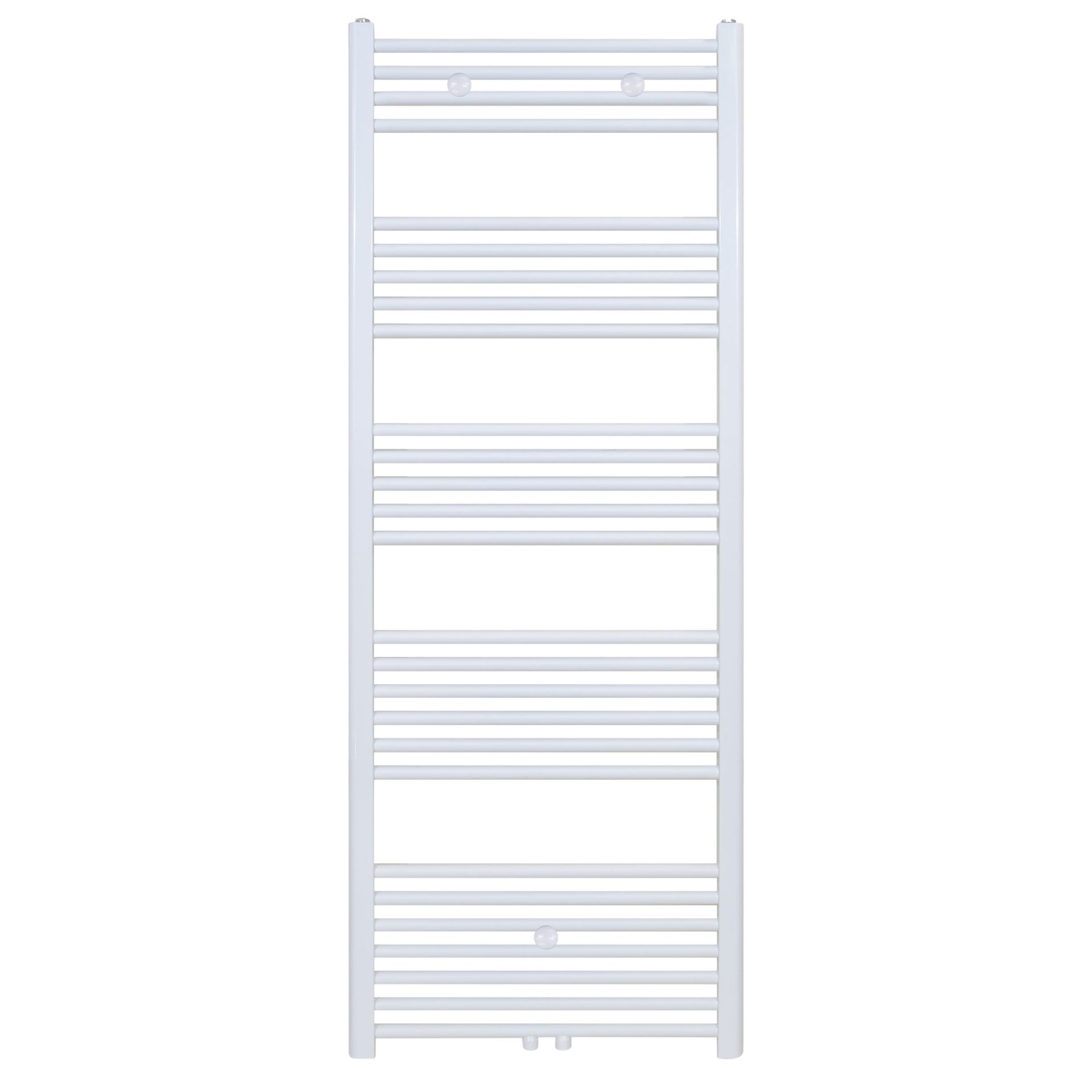 Sèche-serviettes Belrad – blanc – 1600 × 500 mm – 721 W – raccordement latéral ou central