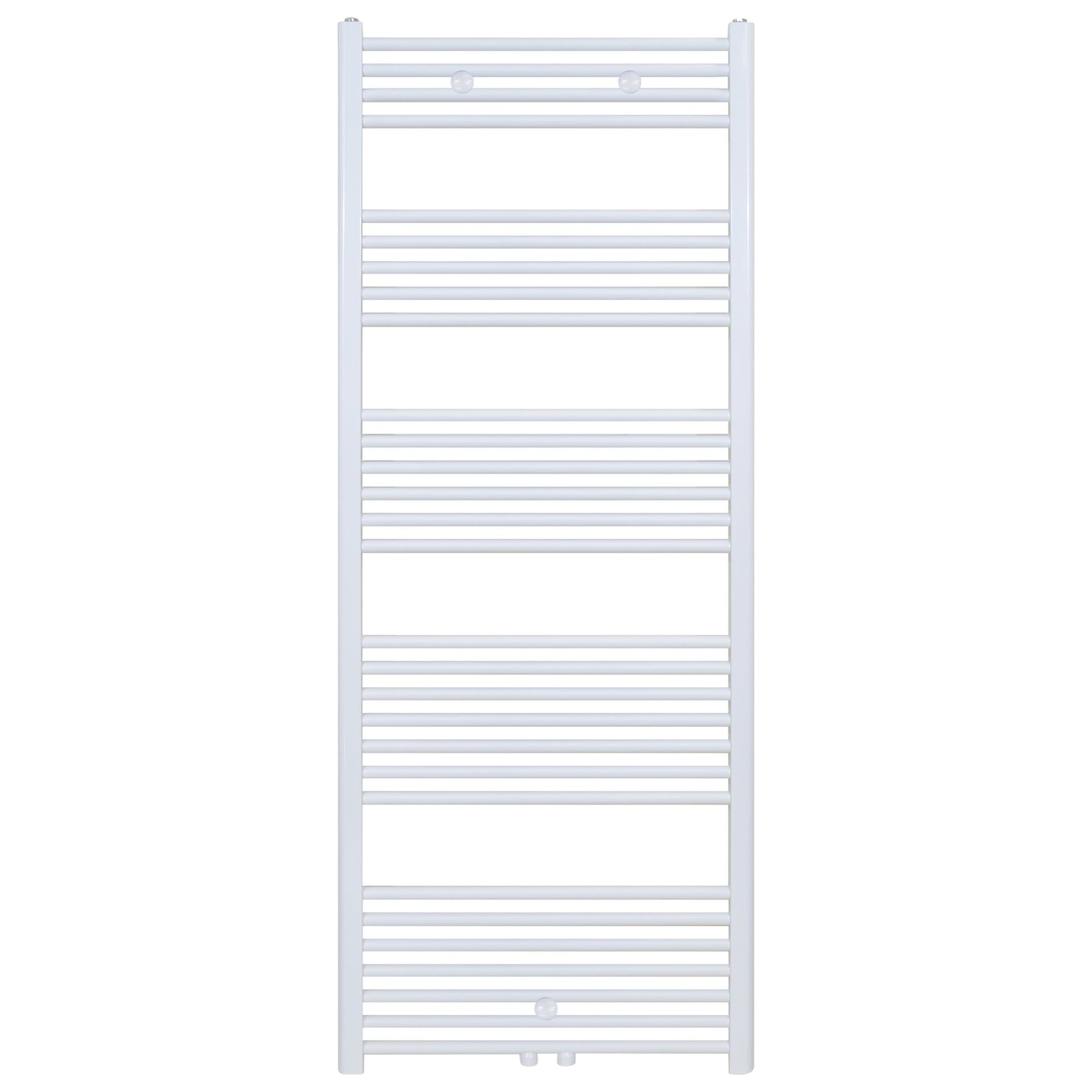 Sèche-serviettes Belrad – blanc – 1700 × 600 mm – 886 W – raccordement latéral ou central